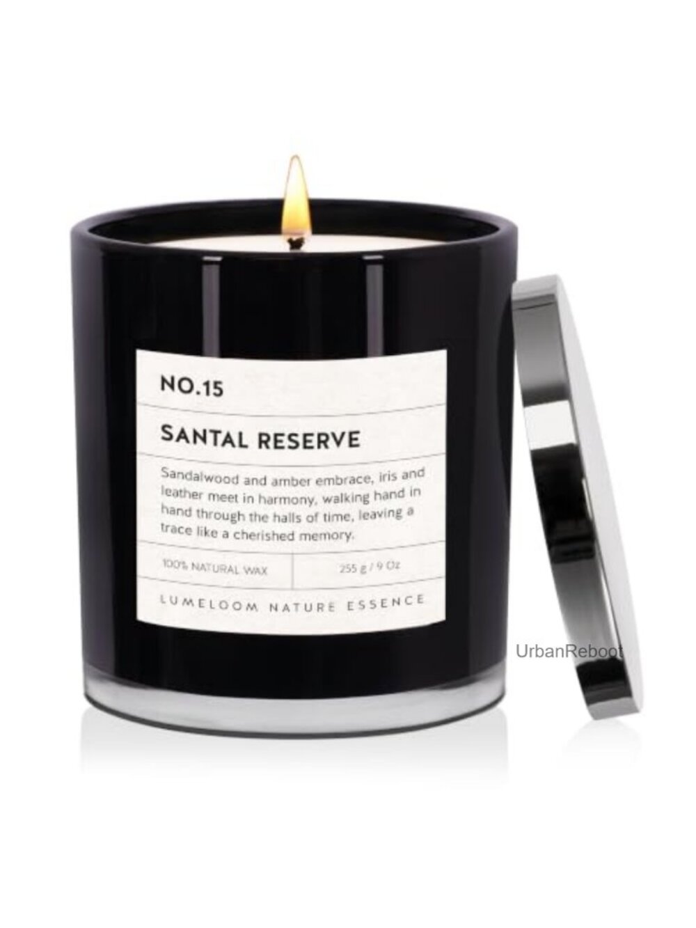 Santal Reserve Scented Candle 9oz Soy Wax Jar Candles for Home Scented